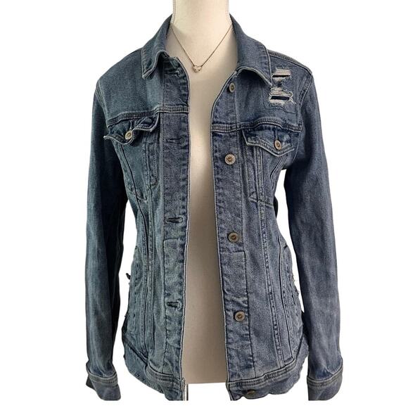 Hollister Size Small Women’s Denim Jacket 98% Cotton - Picture 1 of 4